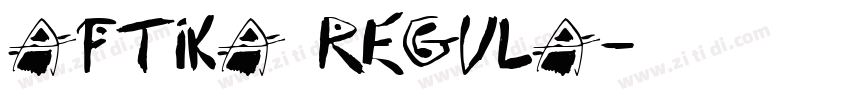 Aftika Regula字体转换